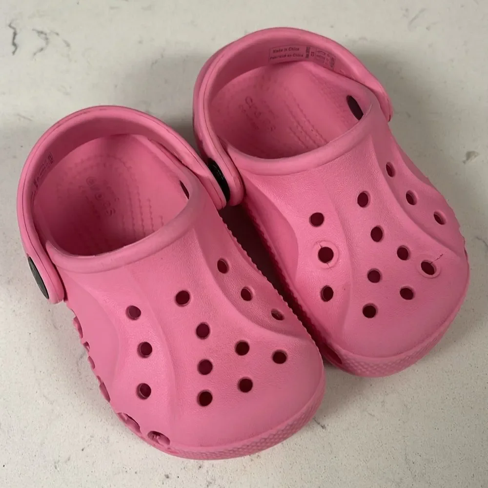 Crocs Toddler Baya Clog Size 5 Pink